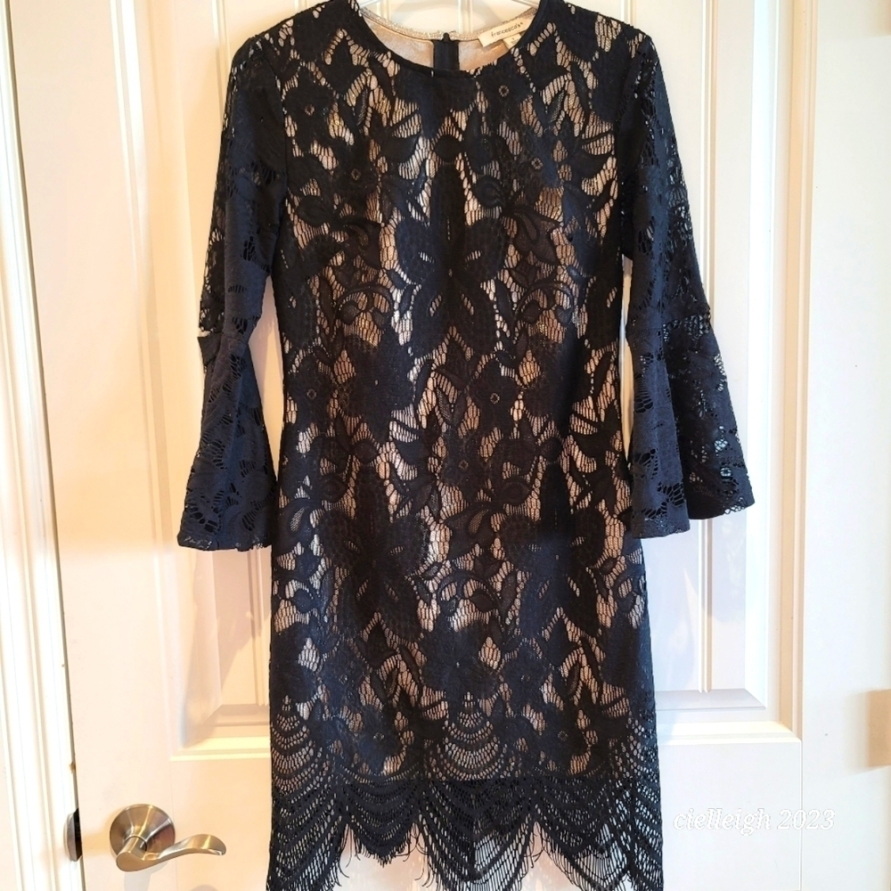 Francesca's Black Lace Dress